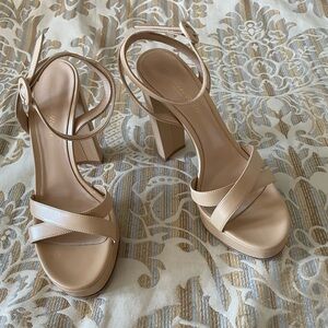 Gianvito Rossi Beige Strappy Heels
